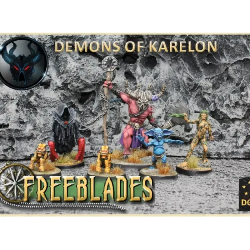 Tabletop Miniatures-Demons of Karelon Starter Box #119999 Unpainted Metal Figure Set - Your Source for Gaming Essentials