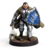 Tabletop Miniatures-DGS Games Knight Defender #101004 Unpainted 32mm Scale Freeblades Metal Figure - Your Source for Gaming Essentials