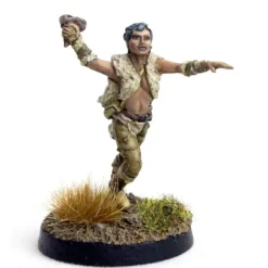Tabletop Miniatures-DGS Games Slinger #114007 Unpainted 32mm Scale Freeblades Metal Figure - Your Source for Gaming Essentials