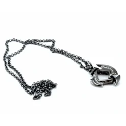 Dice>Dice Pendant Necklace 'Axe Blade' with Gunmetal Gray Finish - Holds a 12mm D6 - Your Source for Gaming Essentials