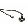 Dice>Dice Pendant Necklace 'Axe Blade' with Old Brass Finish - Holds a 12mm D6 - Your Source for Gaming Essentials