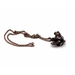 Dice>Dice Pendant Necklace with Old Copper Finish - Holds a D10 - Your Source for Gaming Essentials