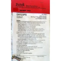 Best Digitrax DH123PS HO Mobile Decoder DCC PlugNPlay w/1" Harness 1.5 Amp/2 Amp Peak - Your Source for Gaming Essentials Trains