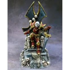 Tabletop Miniatures-Dragoth the Defiler Undead Lord on Throne 03807 Unpainted Metal - Your Source for Gaming Essentials