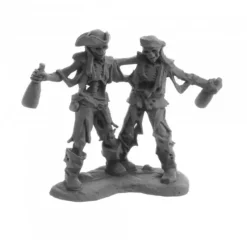 Tabletop Miniatures-Drunken Skeleton Pirates #04058 Dark Heaven Legends Unpainted Metal Figures - Your Source for Gaming Essentials