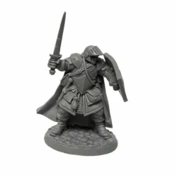Tabletop Miniatures-Dungeon Dwellers: Baran Blacktree Veteran Warrior 07002 Bones USA Unpainted Plastic - Your Source for Gaming Essentials