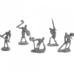 Tabletop Miniatures-Dungeon Dwellers Bog Skeletons (5) #07032 Bones USA Unpainted Plastic Figures - Your Source for Gaming Essentials