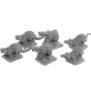 Tabletop Miniatures-Dungeon Dwellers Bones USA Giant Tomb Rats (6) #07031 Unpainted Plastic Figures - Your Source for Gaming Essentials