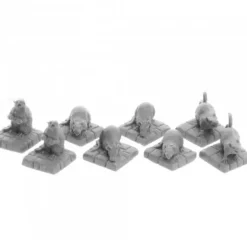 Tabletop Miniatures-Dungeon Dwellers Dire Rats (8) #07036 Bones USA Unpainted Plastic Figures - Your Source for Gaming Essentials