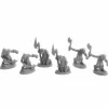 Tabletop Miniatures-Dungeon Dwellers Goblin Raiders (6) #07043 Bones USA Unpainted Plastic Figures - Your Source for Gaming Essentials