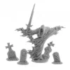 Tabletop Miniatures-Dungeon Dwellers Grave Wraith #07034 Bones USA Unpainted Plastic Figure - Your Source for Gaming Essentials