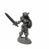 Tabletop Miniatures-Dungeon Dwellers Jana Frostwind Barbarian #07025 Unpainted Bones USA Plastic - Your Source for Gaming Essentials