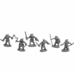 Tabletop Miniatures-Dungeon Dwellers Nightclaw Kobolds (6) #07056 Bones USA Unpainted Plastic Minis - Your Source for Gaming Essentials
