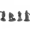 Tabletop Miniatures-Dungeon Dwellers Zombies (4) #07055 Bones USA Unpainted Plastic Figures - Your Source for Gaming Essentials