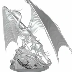 Tabletop Miniatures-Dungeons & Dragons Nolzur`s Marvelous Unpainted Miniatures: W17 Young Emerald Dragon - Your Source for Gaming Essentials