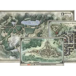 Board Games-Dungeons and Dragons Curse of Strahd DnD Map Set (3) - Your Source for Gaming Essentials