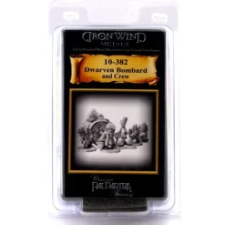 Tabletop Miniatures-Dwarf Bombard and Crew #10-382 Classic Ral Partha Fantasy RPG Metal Figure - Your Source for Gaming Essentials