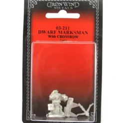 Tabletop Miniatures-Dwarf Marksman with Crossbow #03-211 Classic Ral Partha Fantasy RPG Metal Figure - Your Source for Gaming Essentials