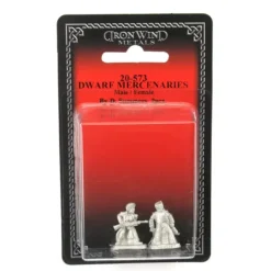 Tabletop Miniatures-Dwarf Mercenaries Male and Female #20-573 Shadowrun RPG Metal Ral Partha Figure - Your Source for Gaming Essentials
