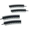 Clearance Faller 2905 Z 22 cm & 19.5 cm Radius Curved Steel Bridge Sections (Set of 4) - Your Source for Gaming Essentials Trains
