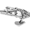 Toys-Fascinations ICONX Star Wars Millennium Falcon Laser Cut 3D Metal Model Kit - Your Source for Gaming Essentials