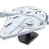 Toys-Fascinations Lando's Millennium Falcon Unassembled Color 3D Metal Model Kit - Your Source for Gaming Essentials