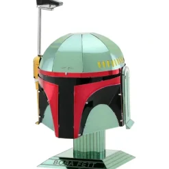Toys-Fascinations Metal Earth Boba Fett Helmet Unassembled Color 3D Metal Model Kit - Your Source for Gaming Essentials