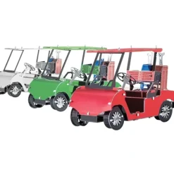 Toys-Fascinations Metal Earth Golf Cart Set - Multi-Colored Laser Cut 3D Metal Kit - Your Source for Gaming Essentials