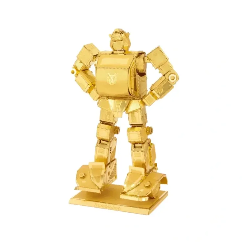Toys-Fascinations Metal Earth Bumblebee Transformers Gold Laser Cut 3D Metal Kit - Your Source for Gaming Essentials
