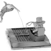 Toys-Fascinations Metal Earth The Old Man and The Sea Book 3D Metal Model Kit - Your Source for Gaming Essentials