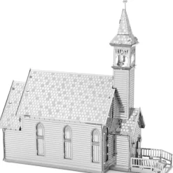 Toys-Fascinations Metal Earth The Old Country Church Unassembled 3D Metal Model Kit - Your Source for Gaming Essentials