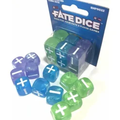 Dice>Fate Core RPG: Fate Dice - Accelerated Core (12) - Your Source for Gaming Essentials