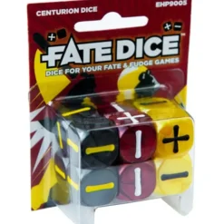 Dice>Fate Dice for Fate & Fudge Games - 12 D6 Spirit of the Century Centurion Dice - Your Source for Gaming Essentials