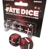 Dice>Fate Dice: Infernal Dice (Single-Player Pack, 4 Dice) - Your Source for Gaming Essentials