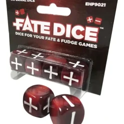 Dice>Fate Dice: Infernal Dice (Single-Player Pack, 4 Dice) - Your Source for Gaming Essentials