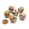 Dice>Festive 20 Sided D20 Chessex Dice, 6 Pieces - Circus with Black Numbers - Your Source for Gaming Essentials