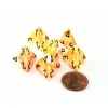 Dice>Festive 18mm D4 Chessex Dice, 6 Pieces - Sunburst with Black Numbers - Your Source for Gaming Essentials