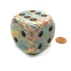 Dice>Festive 50mm Huge Large D6 Chessex Dice, 1 Piece - Vibrant with Brown Pips - Your Source for Gaming Essentials