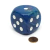 Dice>Festive 50mm Huge Large D6 Chessex Dice, 1 Piece - Waterlily with White Pips - Your Source for Gaming Essentials