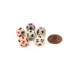 Dice>Festive 12mm Mini 12 Sided D12 Dice, 6 Pieces - Circus with Black Numbers - Your Source for Gaming Essentials