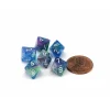 Dice-Festive 9mm Mini 8 Sided D8 Dice, 6 Pieces - Waterlily with White Numbers - Your Source for Gaming Essentials