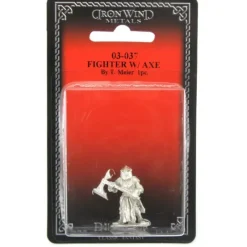 Tabletop Miniatures-Fighter with Axe #03-037 Classic Ral Partha Fantasy RPG Metal Figure - Your Source for Gaming Essentials