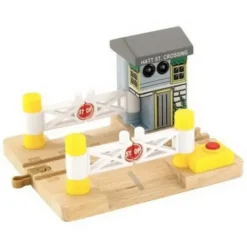 Sale Fisher Price Y4499 Thomas & Friends Wooden Railway Deluxe Railroad Crossing - Your Source for Gaming Essentials Trains