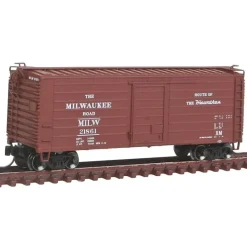 Best Fox Valley Models 90224 N Milwaukee RTR Short-Rib 40' Rib-Side Boxcar #21861 - Your Source for Gaming Essentials Trains