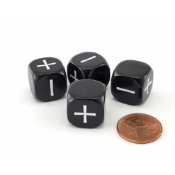 Dice>Fudge Dice, 4 Pieces - Choose your color - Your Source for Gaming Essentials