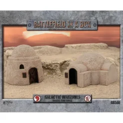 Tabletop Miniatures-Gale Force Nine Battlefield in a Box Model - Painted Desert Buildings - Your Source for Gaming Essentials