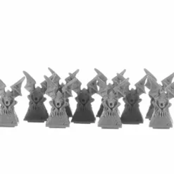 Tabletop Miniatures-Gargoyle Pillar Tops (10) #77731 Dark Heaven Legends Bones Unpainted Plastic Miniature Figure - Your Source for Gaming Essentials