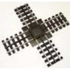 Hot Gargraves 122 O Gauge 3 Rail Phantom Stainless 90 Degree Crossover - Your Source for Gaming Essentials Trains