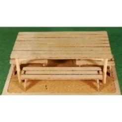 Discount GCLaser 350116 1:35 O Scale Table and Bench Set Laser Cut Plywood Kit - Your Source for Gaming Essentials Trains