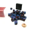 Dice>Gemini 12mm D6 Chessex Dice Block (36 Die) - Black-Starlight with Red Pips - Your Source for Gaming Essentials
